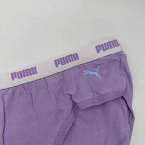 165cm ■ 16歳〜18歳 PUMA ジュニア ビキニ ショーツ  綿95％ ジュニア 紫 ウエストロゴの画像5