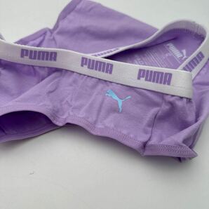 165cm ■ 16歳〜18歳 PUMA ジュニア ビキニ ショーツ  綿95％ ジュニア 紫 ウエストロゴの画像10