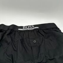 Ｍ■ HUGO BOSS トランクス　コットン100％　ヒューゴボス　黒　無地_画像2