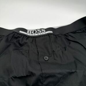 XL ■ HUGO BOSS トランクス コットン100％ ヒューゴボス 黒 無地の画像2