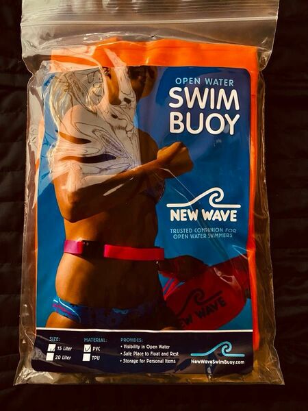 NEW WAVE SWIM BUOY スイムブイ　浮き輪　オレンジPVC　Mサイズ-15L