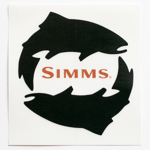 SIMMS Syms Circle fish sticker S size 