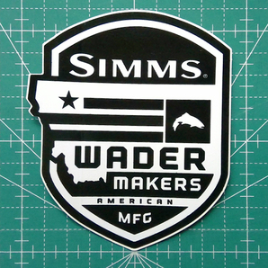 SIMMS シムス ウェーダー メーカー バッジ ステッカーの画像2