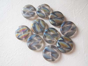CZ glass beads Aurora pattern ko wing re- series 