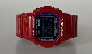 美品 CASIO G-SHOCK G-LIDE GWX-5600C-4JF レッド 電波ソーラー