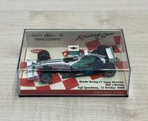 新品未展示 1/43 MINICHAMPS ミニチャンプス 京商別注 ホンダ レーシング F1 2008年 富士スピードウェイ RA108 J. バトン アースカラー #16_画像1