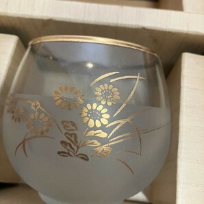 【箱痛み、汚れあり】昭和レトロ KAMEI GLASS カメイグラス 冷茶グラスセットの画像5
