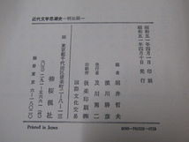 SU-19476 近代文学思潮史 明治篇 堀井哲夫 他 桜楓社 本 _画像10