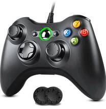 Xbox 360 コントローラー 有線【新改良】USB ゲームパッド 有線ゲームパッド PC コントローラー 人体工学 二重振動 高耐久ボタン ジョイス_画像1