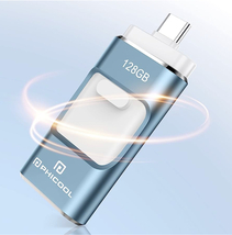 128gb　usbメモリ phone 用 usb メモリー phone usb メモリ フラッシュドライブ usbメモリ スライド式 usb phone対応 iOS/Type-C/USB/Micro_画像1