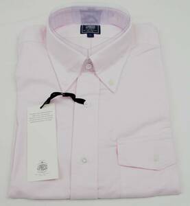 ●J.PRESSジェイプレス半袖ボタンダウンポロシャツ アービングシャツ (L,ピンク,NS0001)新品