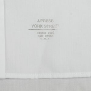 ●J.PRESS YORK STREETジェイプレス長袖ボタンダウンシャツ(M,白,NS0340)新品の画像4