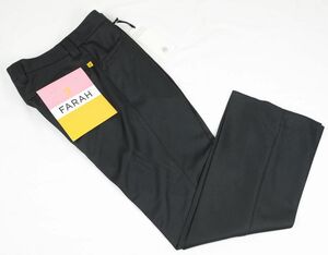 ●J.PRESSジェイプレス【CRST/クレスト】FARAHファーラ―スラックスパンツ(0(S),ブラック,IW0991)新品