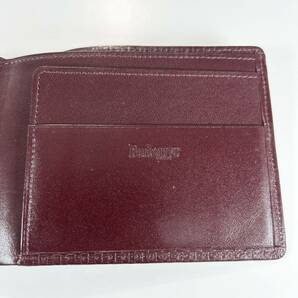 希少1円〜 BURBERRY バーバリー 折財布 ノバチェック レザー ロゴホース カード 札入れ レディース メンズ ボルドー系 二つ折り財布 の画像5