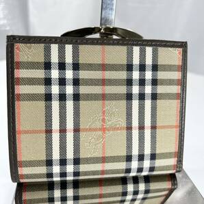 希少1円〜 BURBERRY バーバリー 折財布 レザー ロゴホース カード 札入れ レディース メンズ がま口 コインケースの画像3