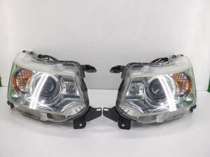 レンズ リペア品 クリヤー塗装済 MH34S ワゴンR スティングレー 純正 HID ヘッドランプ 左右セット キセノン コイト/100-59271 MH44S