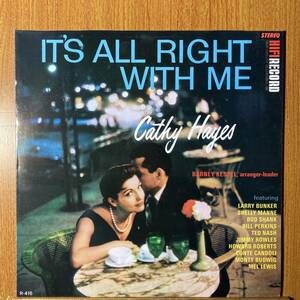 キャシー・ヘイズ - バーニー・ケッセル★CATHY HAYES / IT'S ALL RIGHT WITH ME★SPAIN盤 FRESH SOUND FSR-531★HIFI RECORDS★新同美品