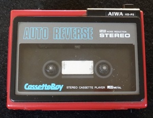 AIWA CassetteBoy アイワ カセットボーイ HS-P2 赤 レッド (ジャンク)