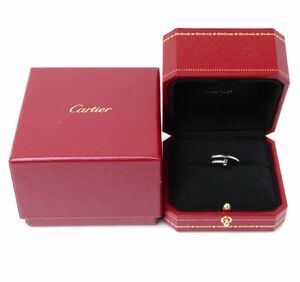 美品　CARTIER K18WG ジュストアンクルSM リング 21号