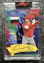 2023 Leaf Art Of Sport Shohei Ohtani Arts & Graphs Game Used Patch Auto 大谷翔平 直筆サイン ジャージ パッチ カード 1枚限定 1/1_画像1