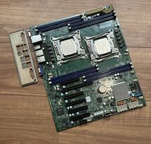 ★完動品★SUPERMICRO X10DRL LGA2011-3 XEON E5 V3/V4 Dual-CPU ATXマザーボード VM NASサーバー最適 CPUオマケ _画像1