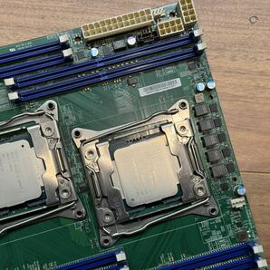 ★完動品★SUPERMICRO X10DRL LGA2011-3 XEON E5 V3/V4 Dual-CPU ATXマザーボード VM NASサーバー最適 CPUオマケ の画像5