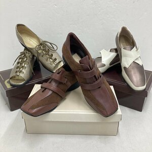 **[15] Christian Pele - sandals sinia shoes slip-on shoes 3 point set 23cm unused storage goods lady's 06/032615m**