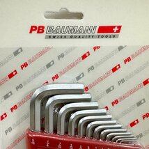 ●○[10] PB BAUMANN SWISS QUALITY TOOLS スイスツールズ ロング六角棒レンチセット 214 H-12 HC-12 未開封 保管品 06/042510s○●_画像2