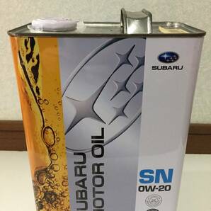 【4点セット】スバル 純正エンジンオイル SN 0W-20 4L缶 ドレンパッキン ポイパック ポリジョッキ サンバー プレオ EN07 TT2の画像2