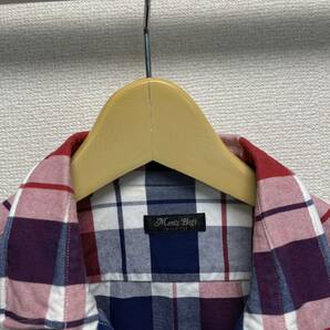 MEN'S BIGI 七分袖シャツ チェックシャツ トップス 日本製の画像3