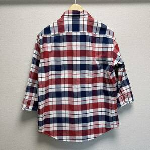 MEN'S BIGI 七分袖シャツ チェックシャツ トップス 日本製の画像7
