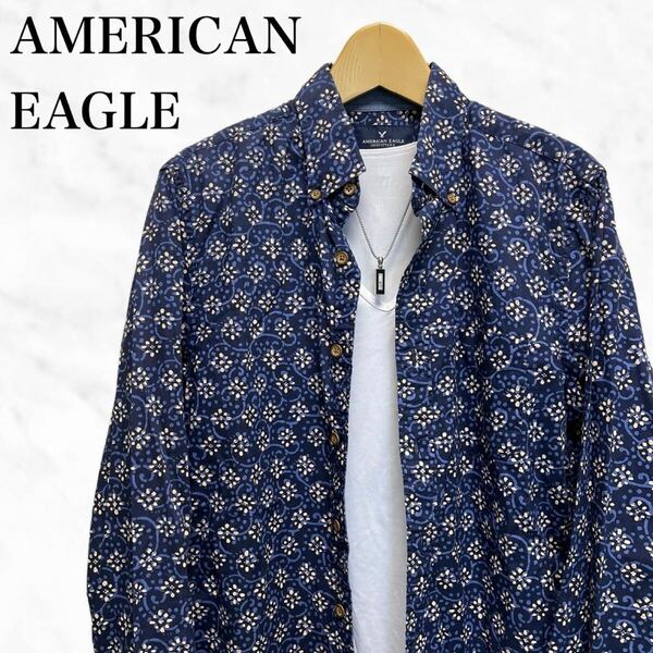 AMERICAN EAGLE OUTFITTERS総柄シャツ　長袖シャツトップス