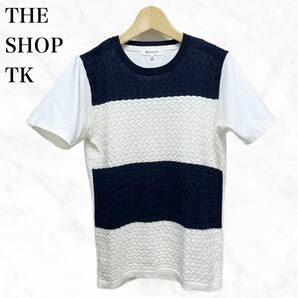 THE SHOP TK 半袖Tシャツ　半袖ニットTシャツ　半袖カットソー