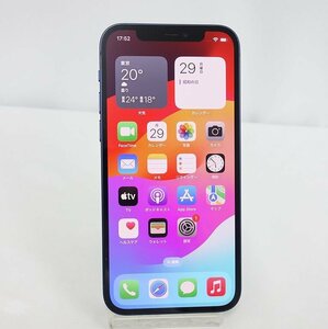 美品 *60日保証* SIMフリー iPhone 12 128GB ブルー au 利用制限○ 残債なし 送料無料 インボイス可 【東0427-280-0430東】清P