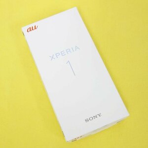 未使用 新品 SIMロック解除済み SONY XPERIA 1 SOV40 ブラック au 利用制限○ インボイス可 送料無料 【T04-120-0412】①清P