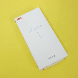 未使用 新品 SIMロック解除済み SONY XPERIA 1 SOV40 グレー au インボイス可 送料無料 【T04-120-0412】③清P