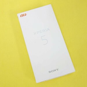 未使用 新品 SIMロック解除済み SONY XPERIA 5 SOV41 ブラック au 利用制限○ インボイス可 送料無料 【T04-180-0412】⑤清P