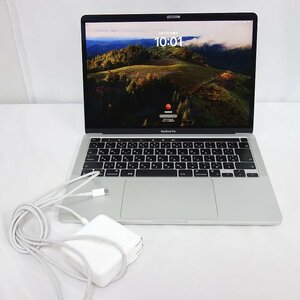 良品 返品60日保証 MacBook Pro 13インチ M1チップ メモリ16GB ストレージ256GB シルバー 送料無料 インボイス可 【k0416-785-0417】清T