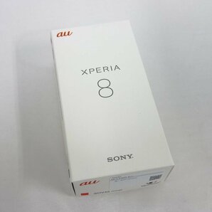 未使用 新品 SIMロック解除済み SONY XPERIA 8 SOV42 オレンジ au インボイス可 送料無料 【T04-110-0412】24清Pの画像1