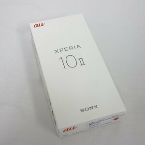 未使用 新品 SIMロック解除済み SONY XPERIA 10 II SOV43 ミント au インボイス可 送料無料 【T04-100-0412】34清P