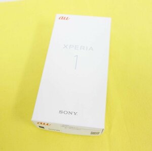 未使用 新品 SIMロック解除済み SONY XPERIA 1 SOV40 パープル au 利用制限○ インボイス可 送料無料 【T04-120-0415】52清P