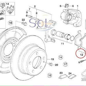 BMW E36 E46 Z3 E85 Z4 ブレーキパッド 前後1台分 318i 320i 323i 325i 328i 2.0 2.2i 2.5i 2.8 3.0i 34116761244 34216761239の画像3