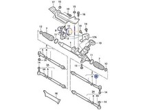 VW ゴルフ4 ボーラ ニュービートル ステアリング タイロッドエンド 左側 1J0422811B 出荷締切18時_画像2