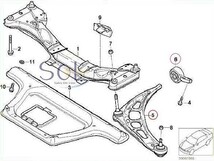 BMW E85 Z4 フロント コントロールアーム ロアアーム + ブッシュ 左右セット 2.2i 2.5i 3.0i 3.0si 31126777851 31126777852 31126783376_画像2