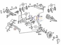 ベンツ W215 フロント ラジアスアーム ストラットアーム 右側 CL500 CL600 CL55 CL63 CL65 2203305811 2203304411 出荷締切18時_画像2