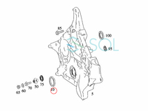 ベンツ W124 W210 W212 W207 クランクシャフトオイルシール E220 E230 E240 E250 E280 E300 E320 E350 E400 E430 E500 E55 E63 0239978447_画像3