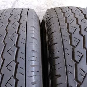 【即落札設定】★2022年製★ 195/80R15 107/105L LT BRIDGESTONE V600 中古 4本 195/80/15 ブリヂストン ハイエース キャラバン NV350の画像6