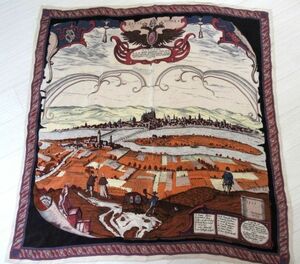 Regensburg-Ratisbona - Johann　ハンドメイド ドイツ製 シルクスカーフ 壁掛け