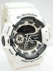 １円～ カシオ CASIO G-SHOCK デジアナ メンズ腕時計 GA-400- QZ Gショック ホワイト デジアナ 通電品 J303-1