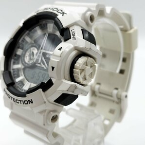 １円～ カシオ CASIO G-SHOCK デジアナ メンズ腕時計 GA-400- QZ Gショック ホワイト デジアナ 通電品 J303-1の画像3